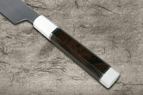 Sakai Takayuki Mirrored Honyaki Water-Quenched Kiritsuke-YanagibaSashimi 300mm SHINUCHI with Saya Sheath