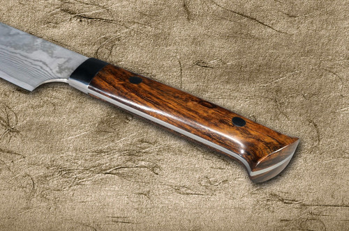 Takeshi Saji VG10 Black Damascus IR Japanese Chefs SlicerSujihiki 240mm with Desert Ironwood Handle