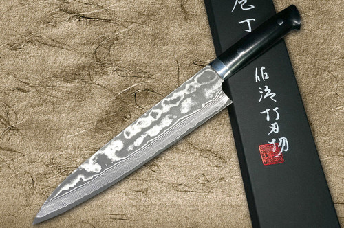 Takeshi Saji VG10 Black Damascus MCB Japanese Chefs Gyuto Knife 270mm with Black Micarta Handle