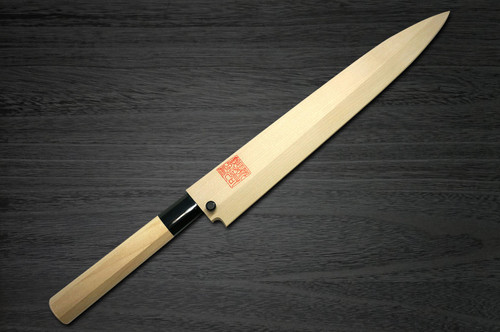 Yoshihiro Gingami No.3 G3HC Japanese Chefs YanagibaSashimi 270mm with Saya Sheath and Magnolia Wood Handle