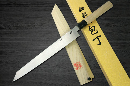 Yoshihiro Gingami No.3 G3HC Japanese Chefs Kiritsuke-YanagibaSashimi 270mm with Saya Sheath and Magnolia Wood Handle