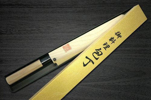 Yoshihiro Gingami No.3 G3HC Japanese Chefs Kiritsuke-YanagibaSashimi 270mm with Saya Sheath and Magnolia Wood Handle