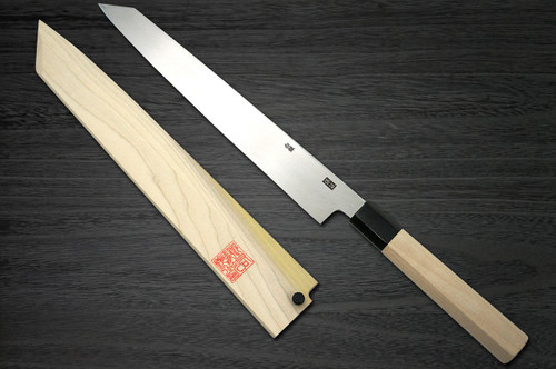 Yoshihiro Gingami No.3 G3HC Japanese Chefs Kiritsuke-YanagibaSashimi 270mm with Saya Sheath and Magnolia Wood Handle