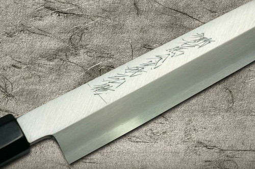 Yoshihiro Gingami No.3 G3HC-E Japanese Chefs Sakimaru-TakohikiSashimi 300mm with Saya Sheath and Ebony Handle