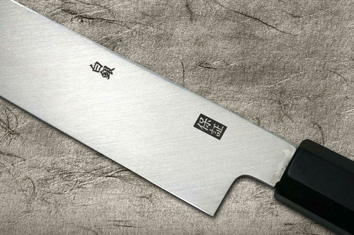 Yoshihiro Gingami No.3 G3HC-E Japanese Chefs Sakimaru-TakohikiSashimi 300mm with Saya Sheath and Ebony Handle