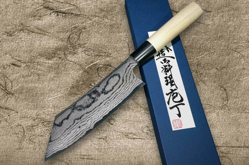 Shigeki Tanaka VG10 Damascus Japanese Chefs Hakata Knife 180mm with Magnolia Wood Handle
