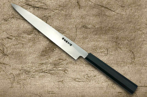 Sakai Takayuki Aoniko Blue 2 Steel Ebony Handle Japanese Chef's
