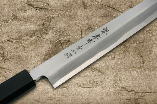 Sakai Takayuki Aoniko Blue 2 Steel Ebony Handle Japanese Chef's