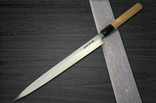 Sakai Takayuki Aoniko Blue 2 Steel Mirror Finish Japanese Chefs FuguhikiSashimi 240mm