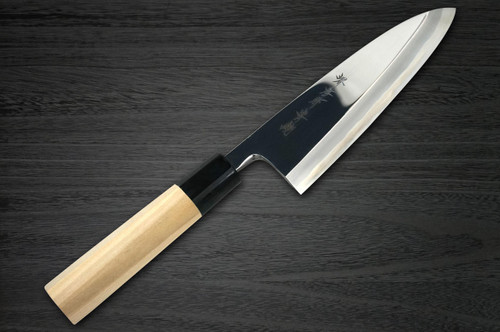 Sakai Takayuki Aoniko Blue 2 Steel Mirror Finish Japanese Chefs Deba Knife 210mm