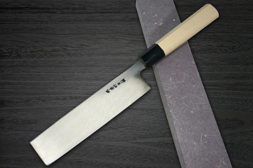 Sakai Takayuki Aoniko Blue 2 Steel Mirror Finish Japanese Chefs UsubaVegetable 180mm