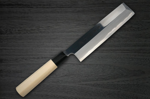 Sakai Takayuki Aoniko Blue 2 Steel Mirror Finish Japanese Chefs UsubaVegetable 210mm