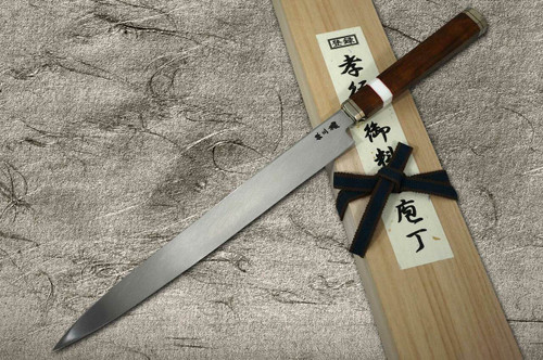 Sakai Takayuki Shiden Ginsan Gingami No.3 Steel Japanese Chefs YanagibaSashimi 300mm