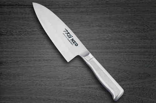 Left Handed TKG-NEO Swedish Stainless Japanese Chefs Deba Knife 165mm