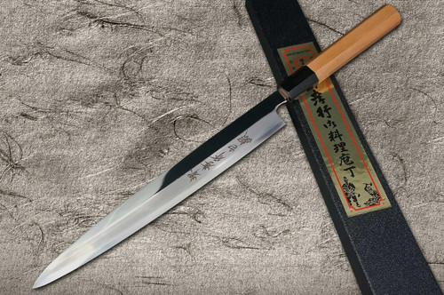 [Left Handed] Sakai Takayuki Hakugin INOX Mirror Finish Japanese Chef's Yanagiba(Sashimi) 300mm 