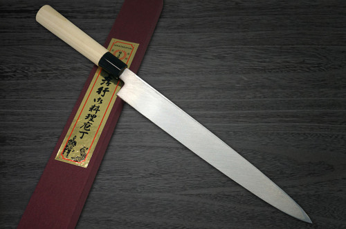 Left Handed Sakai Takayuki Kasumitogi White steel Japanese Chefs YanagibaSashimi 180mm
