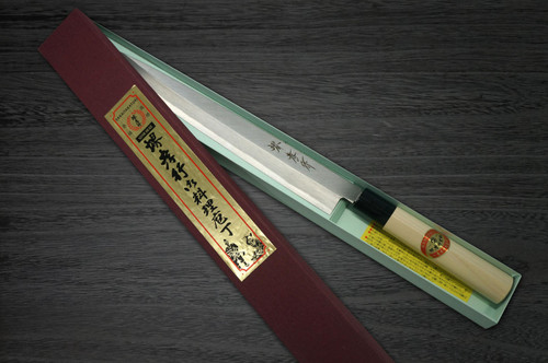 Left Handed Sakai Takayuki Kasumitogi White steel Japanese Chefs YanagibaSashimi 210mm
