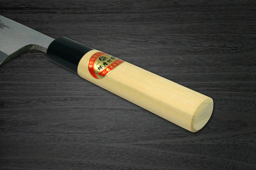 Left Handed Sakai Takayuki Kasumitogi White steel Japanese Chefs Deba Knife 90mm