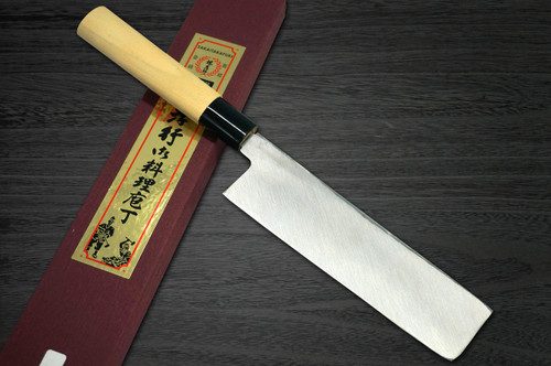 Left Handed Sakai Takayuki Kasumitogi White steel Japanese Chefs UsubaVegetable 150mm