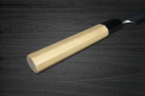 Yoshihiro Gingami No.3 Damascus Suminagashi G3SN Japanese Chefs Sakimaru-TakohikiSashimi 360mm with Saya Sheath and Magnolia Wood Handle