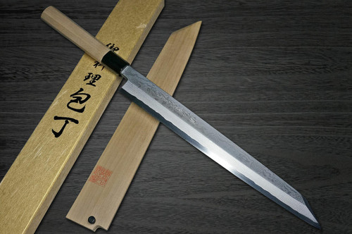 義弘Gingami No.3Damascus Suminagashi G3SN 日本厨师用柳叶刀
