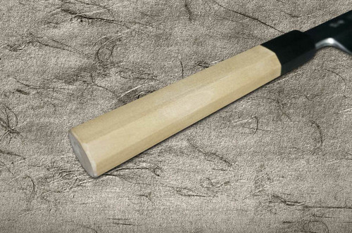 Yoshihiro Aogami No.1 Damascus Suminagashi B1SN Japanese Chefs YanagibaSashimi 330mm with Saya Sheath and Magnolia Wood Handle