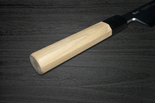 Yoshihiro Aogami No.1 Damascus Suminagashi B1SN Japanese Chefs Kamagata-UsubaVegetable 180mm with Saya Sheath and Magnolia Wood Handle