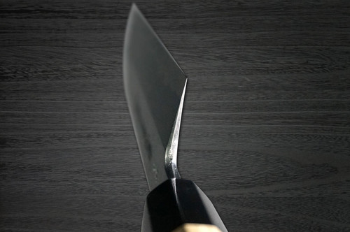 Yoshihiro Aogami No.1 Damascus Suminagashi B1SN Japanese Chefs Kamagata-UsubaVegetable 210mm with Saya Sheath and Magnolia Wood Handle