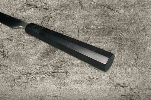 Yoshihiro Gingami No.3 Damascus Suminagashi G3SN-E Japanese Chefs YanagibaSashimi 330mm with Saya Sheath and Ebony Handle