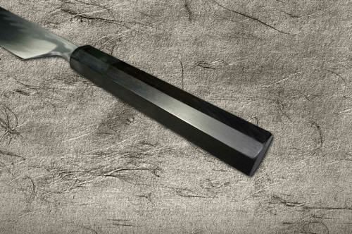 Yoshihiro Aogami No.1 Damascus Suminagashi B1SN-E Japanese Chefs UsubaVegetable 225mm with Saya Sheath and Ebony Handle