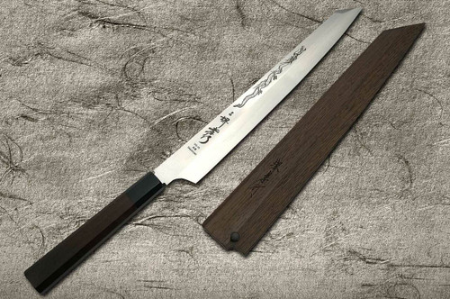 Sakai Takayuki Honyaki VG10 Stainless Dragon Hien Japanese Chefs Kengata-YanagibaSashimi 300mm