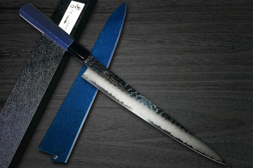 sakiページ Sakai Takayuki 33-Layer VG10 Damascus Indigo Japan-Blue