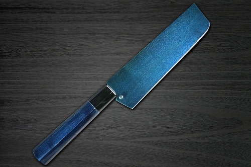 Sakai Takayuki 33-Layer VG10 Damascus Indigo Japan-Blue Chefs Vegetable Knife and Saya SET 160mm