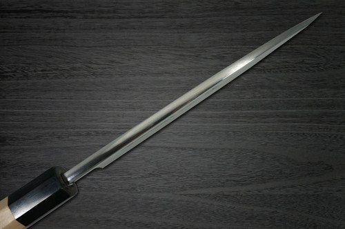 Yoshihiro Gingami No.3 G3HC Japanese Chefs Deba Knife 225mm with Saya Sheath and Magnolia Wood Handle