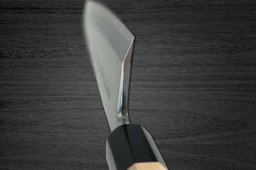 Yoshihiro Gingami No.3 G3HC Japanese Chefs Deba Knife 225mm with Saya Sheath and Magnolia Wood Handle
