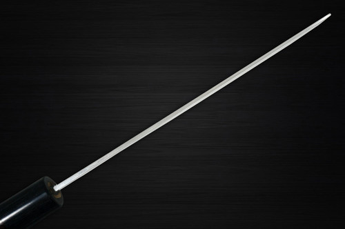 Yoshimi Kato Aogami Super Clad Nashiji RS Japanese Chefs NakiriVegetable 165mm with Black-Ring Round Handle