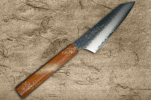 堺孝行33 层VG10Damascus 大漆Kengata-Santoku 刀160mm 日本漆