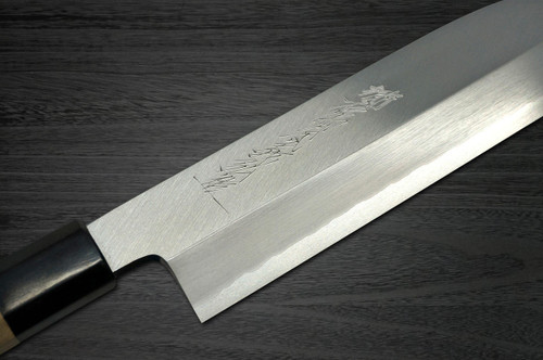 Yoshihiro Gingami No.3 G3HC Japanese Chefs Kamagata-UsubaVegetable 180mm with Saya Sheath and Magnolia Wood Handle