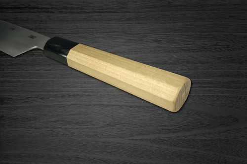 Yoshihiro Gingami No.3 G3HC Japanese Chefs Kamagata-UsubaVegetable 225mm with Saya Sheath and Magnolia Wood Handle
