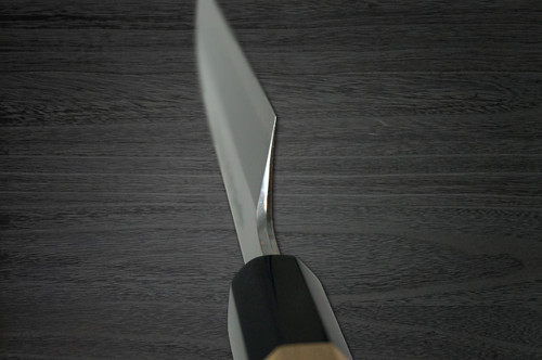 Yoshihiro Gingami No.3 G3HC Japanese Chefs Kamagata-UsubaVegetable 225mm with Saya Sheath and Magnolia Wood Handle