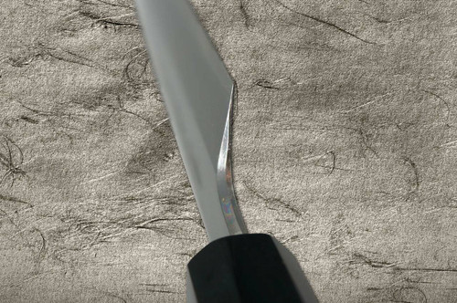 Yoshihiro Gingami No.3 G3HC-E Japanese Chefs KenmukiVegetable 180mm with Saya Sheath and Ebony Handle