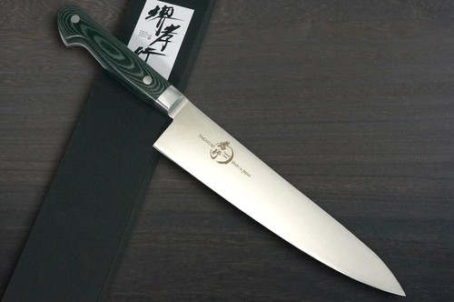 Sakai Takayuki Grand Chef Micarta Handle Japanese Chefs Gyuto Knife 210mm Green