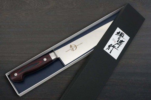 Sakai Takayuki Grand Chef (Micarta Handle) Japanese Chef's Gyuto Knife 210mm Wine 