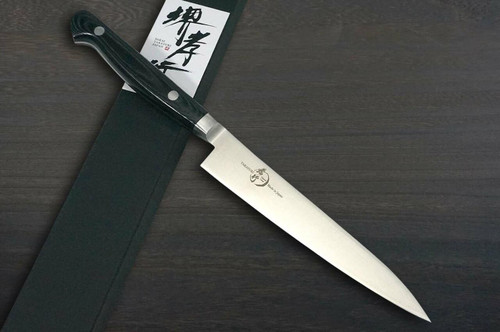 Sakai Takayuki Grand Chef Micarta Handle Japanese Chefs Petty KnifeUtility 150mm Black