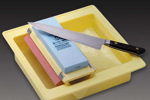 Naniwa Super Ceramic Waterstone (Whetstone) #220 #1000 #3000 SET with Container 