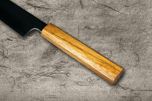 Yu Kurosaki R2SG2 Hammered SENKO WA OK8M Japanese Chefs SlicerSujihiki 240mm with Urushi Lacquered Oak Handle