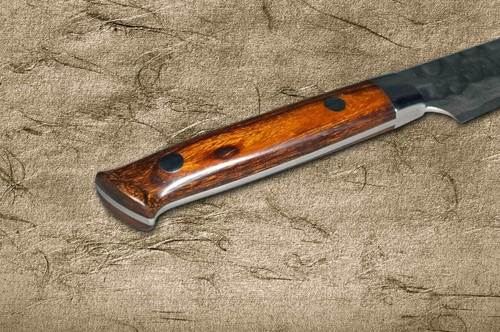 Takeshi Saji VG10 Mirror Hammered Damascus IRN Japanese Chefs Petty KnifeUtility 150mm with Desert Ironwood Handle