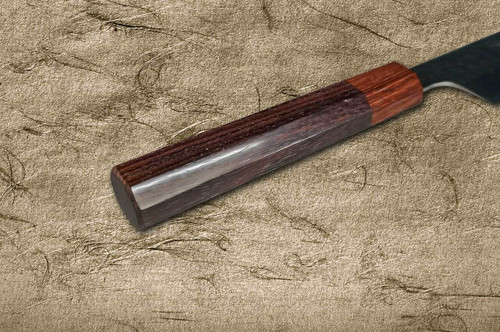 Yu Kurosaki R2SG2 Hammered SENKO WA RS8H Japanese Chefs SlicerSujihiki 270mm with Brown-Ring Octagonal Handle