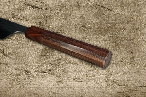 Yu Kurosaki R2SG2 Hammered SENKO WA RS8H Japanese Chefs Gyuto Knife 210mm with Brown-Ring Octagonal Handle