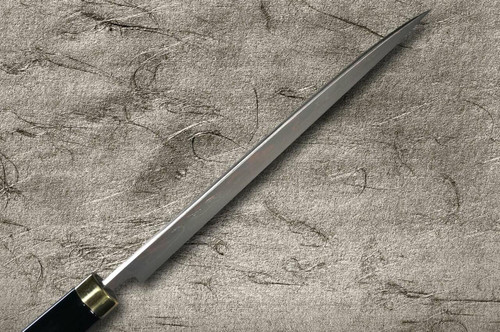 Takeshi Saji Makie-Art Aogami No.2 Colored Damascus Japanese Chefs Gyuto Knife 210mm with Urushi Lacquered Saya and Handle FUJI on LAKEBT